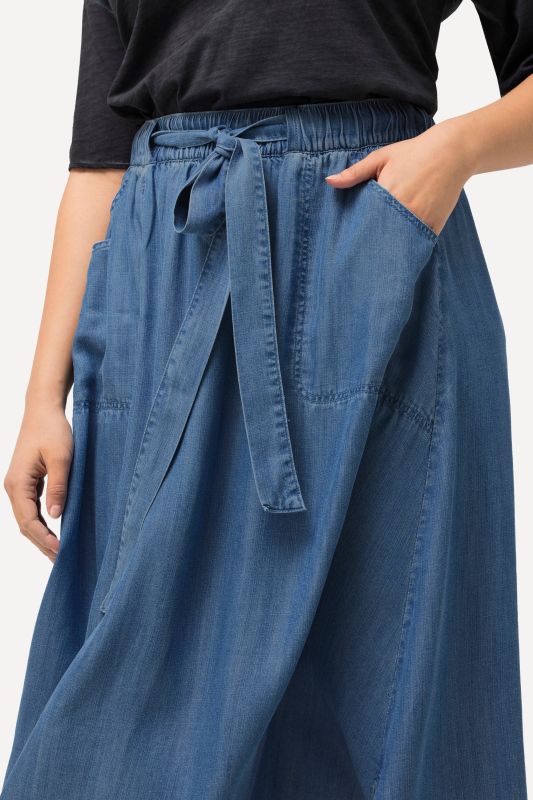 Denim Look Lyocell Skirt