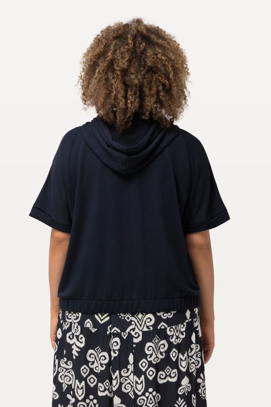 Short Sleeve Zip-Up Hoodie