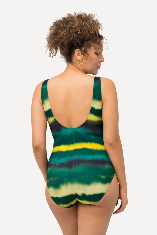 Tie Dye Striped One Piece Swimsuit