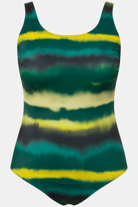 Tie Dye Striped One Piece Swimsuit