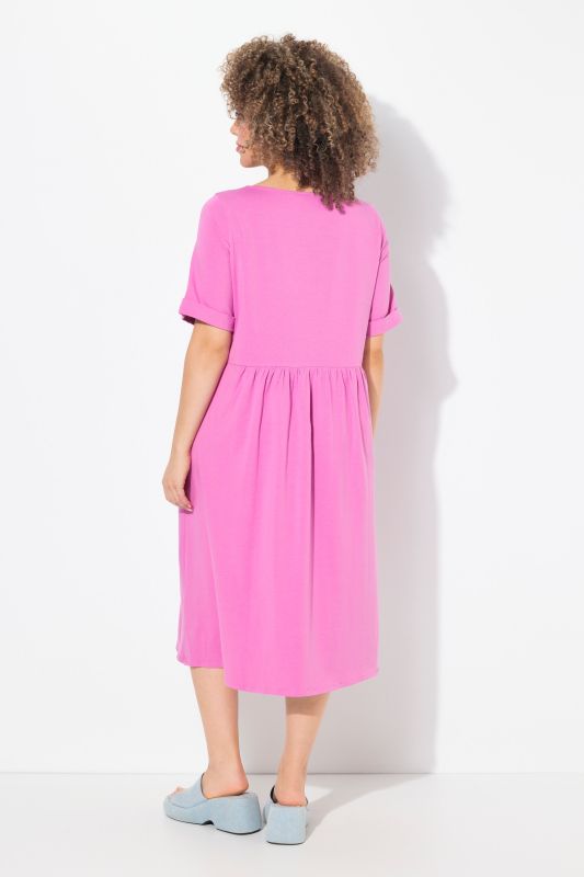 Short Sleeve Jersey Midi Dress
