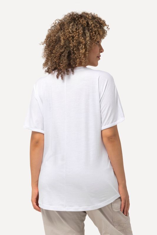 Colorful Graphic Short Sleeve Scoop Neck Tee
