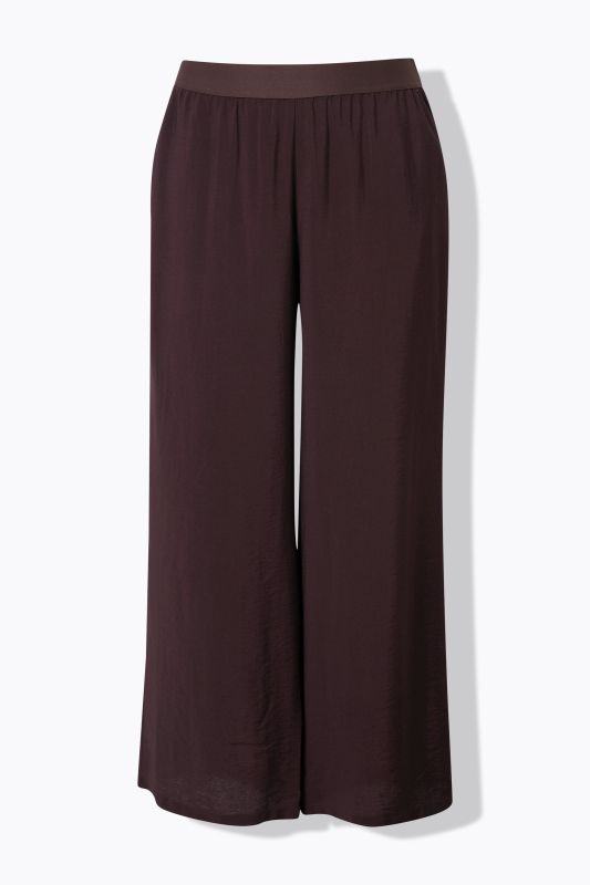 Textured Elastic Waist Pants