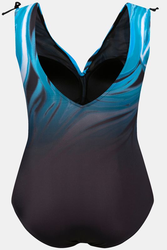 Deep Sea Print V-Neck Swimsuit