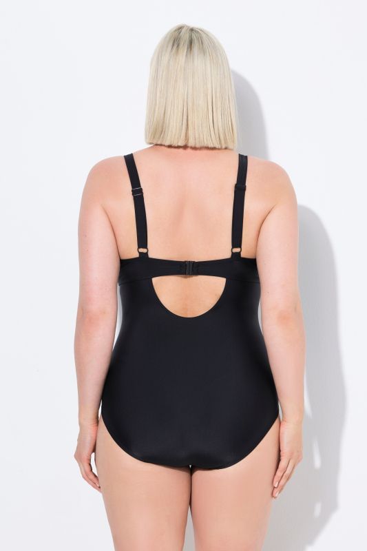 Eyelet One Piece Underwire Swimsuit