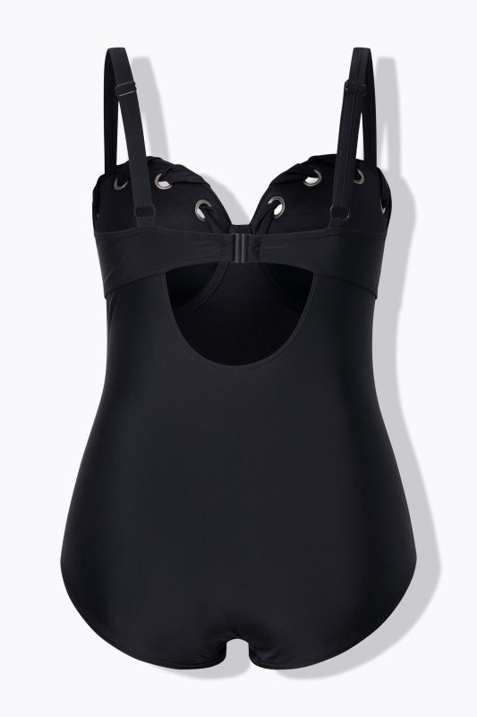 Eyelet One Piece Underwire Swimsuit