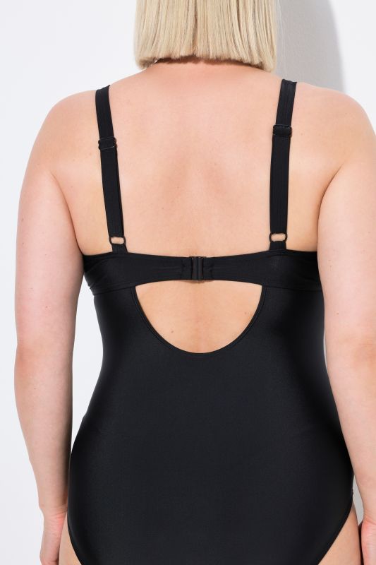 Eyelet One Piece Underwire Swimsuit
