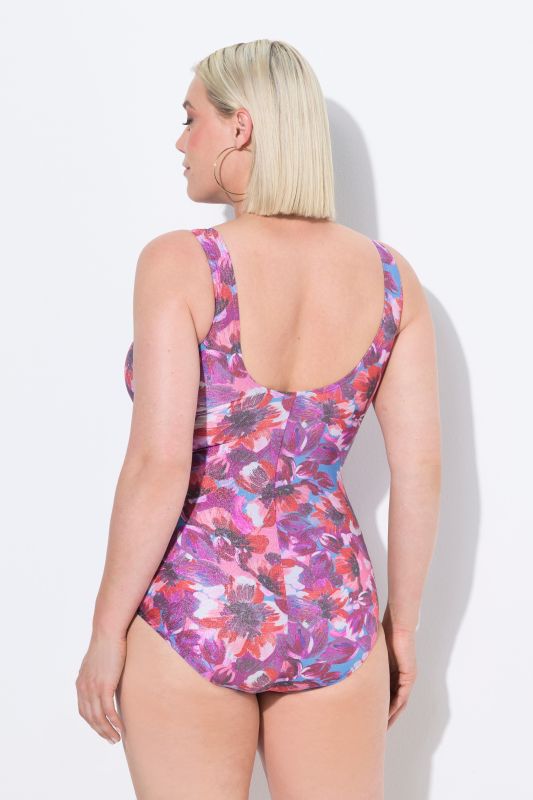 Sparkling Floral One Piece Swiimsuit
