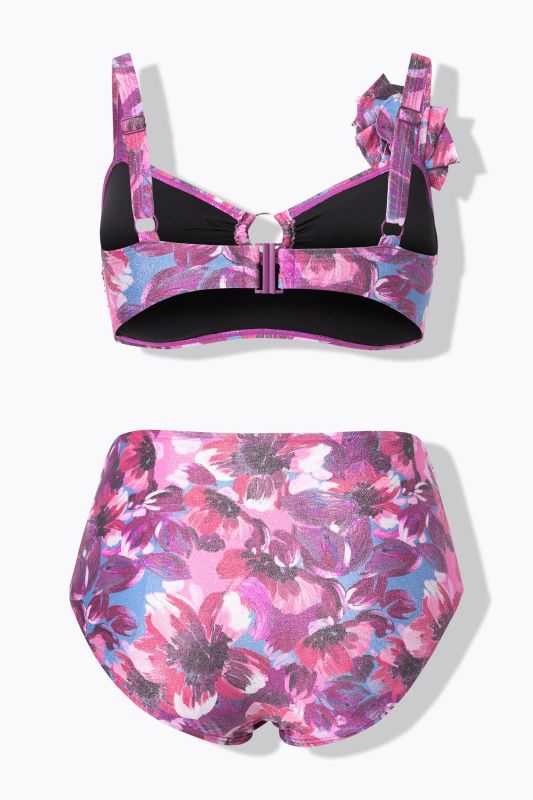 Sparkling Floral O-Ring Bikini Set
