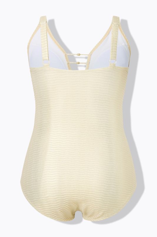 Metallic Wave One Piece Swimsuit