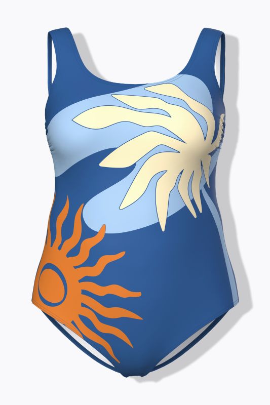 Abstract Landscape One Piece Swimsuit