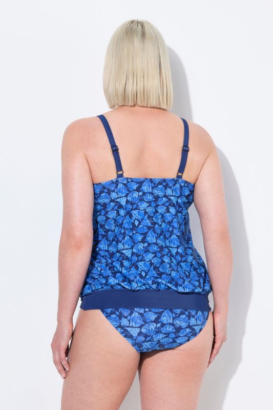 Angelfish Elastic Hem Tankini Set