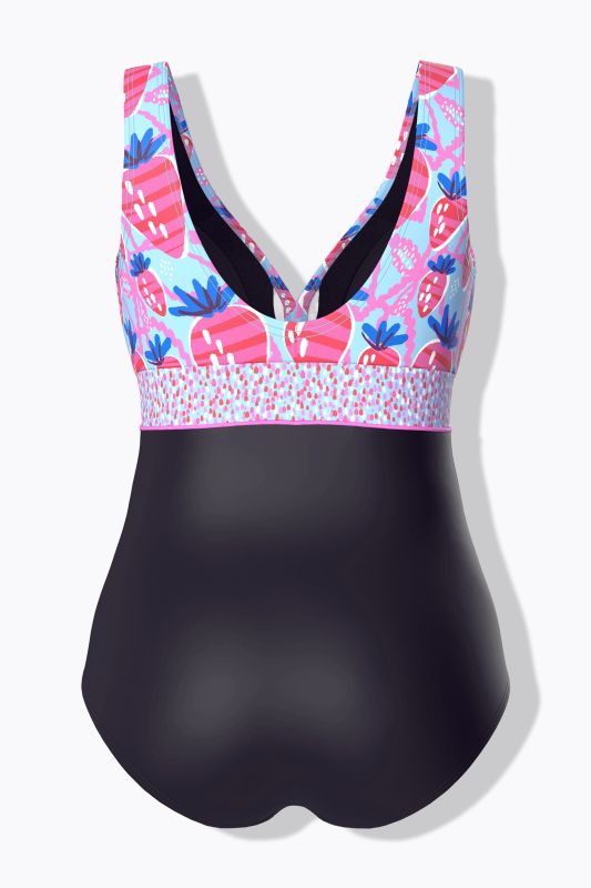 Strawberry One Piece Swimsuit