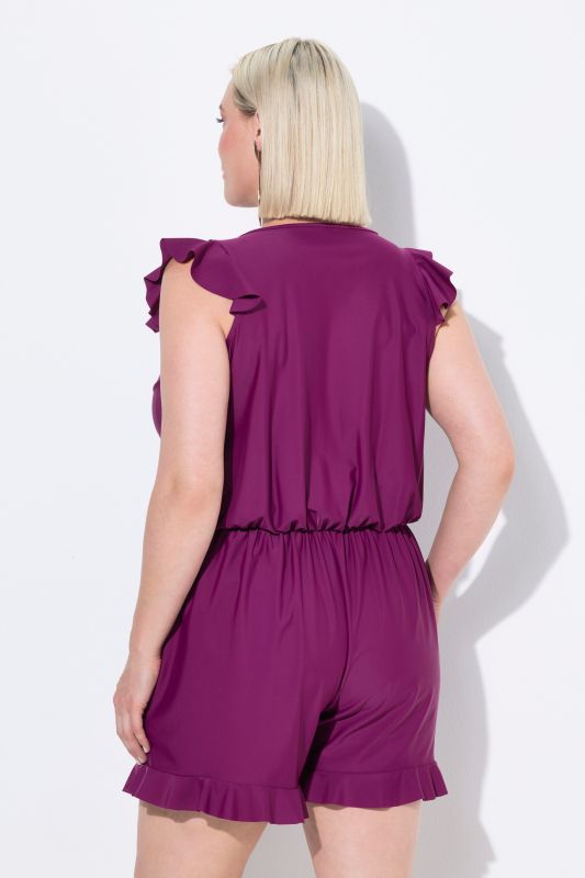 Ruffled Swim Romper