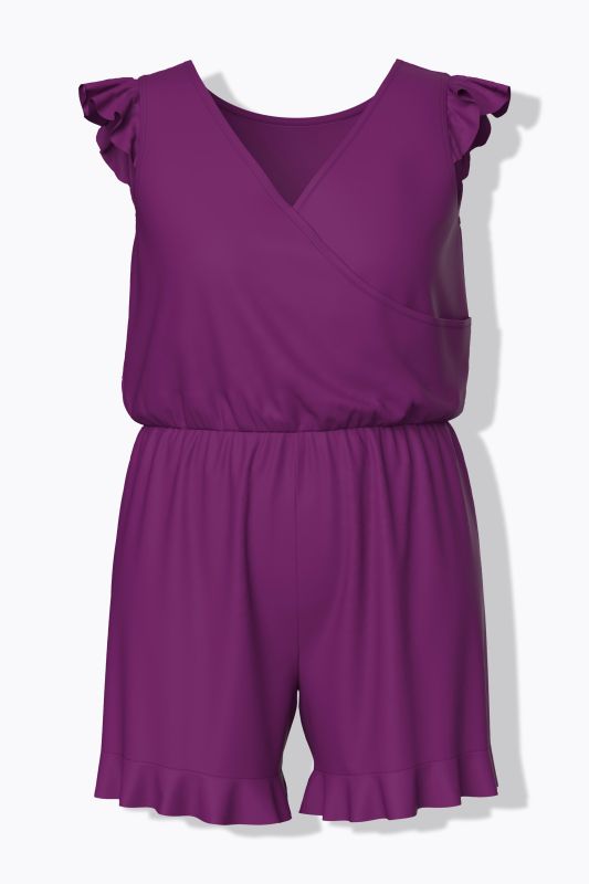 Ruffled Swim Romper