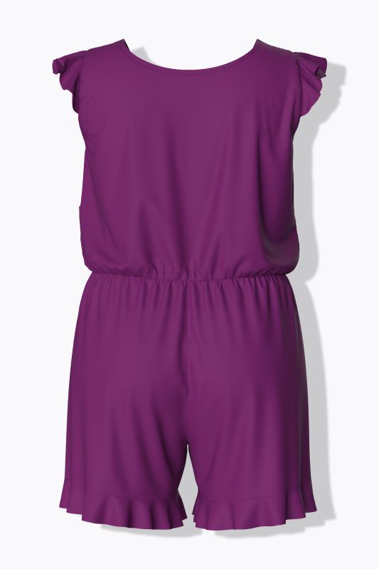 Ruffled Swim Romper