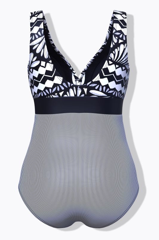 Ammonite Mixed Print One Piece Swimsuit