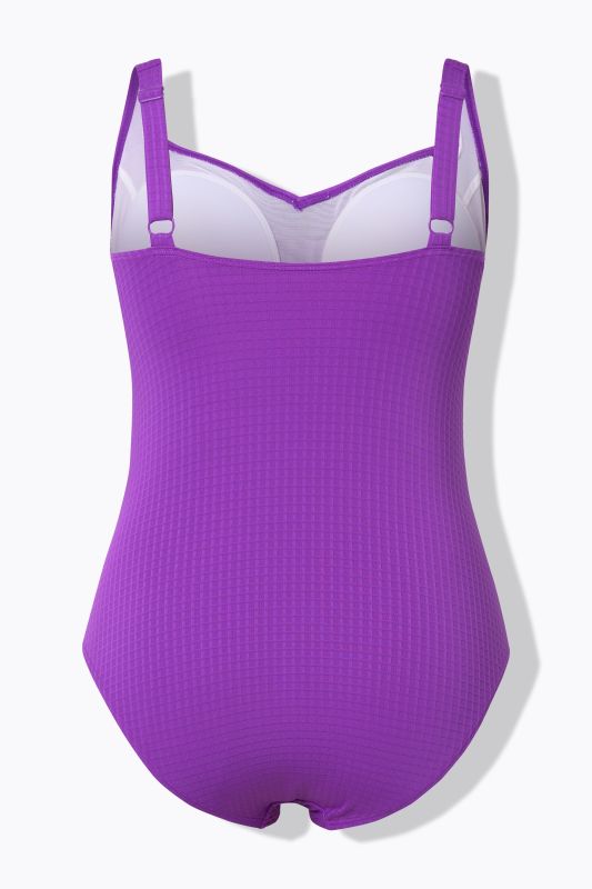 Textured One Piece Swimsuit