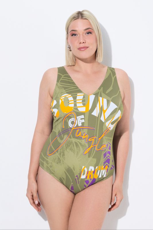 Jungle Sound One Piece Cupless Swimsuit