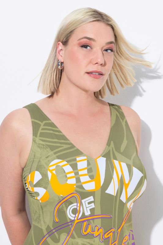 Jungle Sound One Piece Cupless Swimsuit