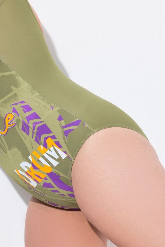 Jungle Sound One Piece Cupless Swimsuit