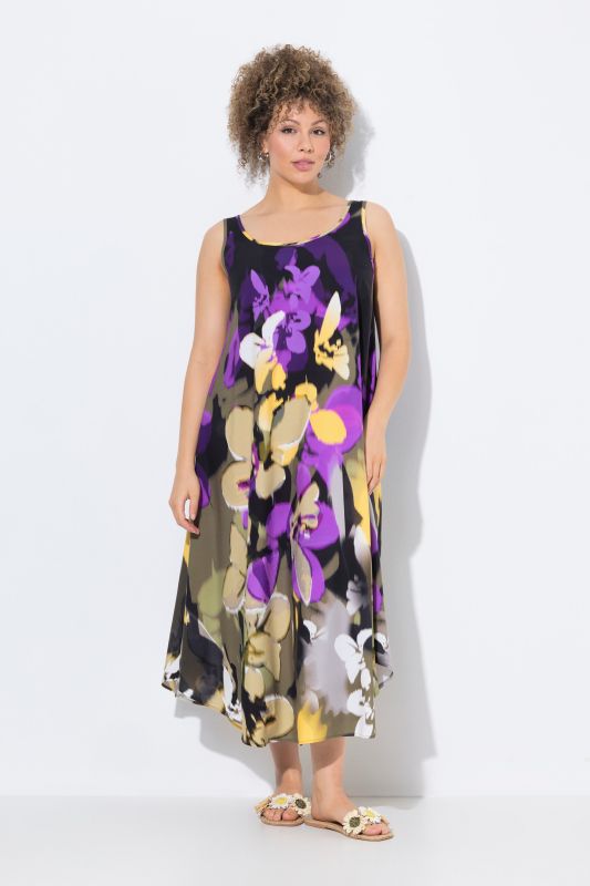 Floral Sleeveless A-Line Dress