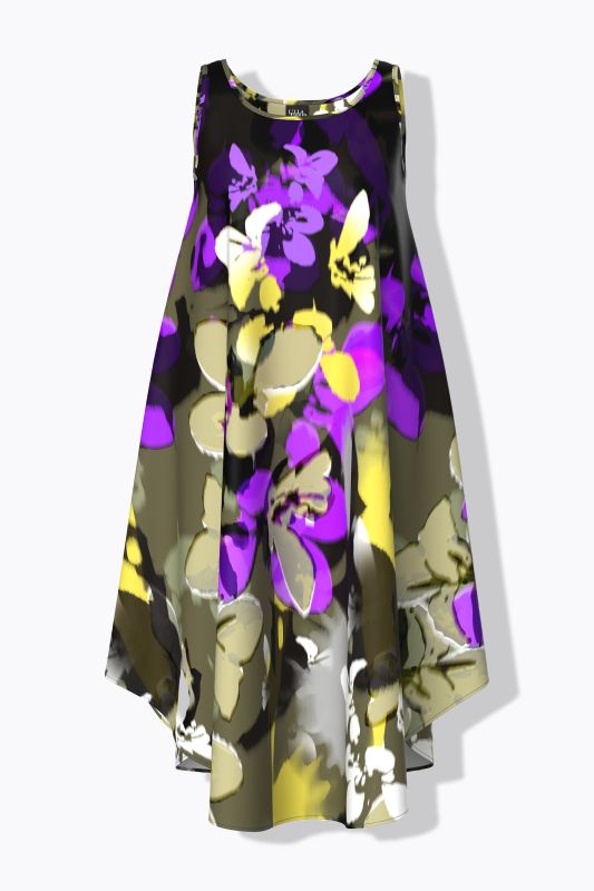 Floral Sleeveless A-Line Dress