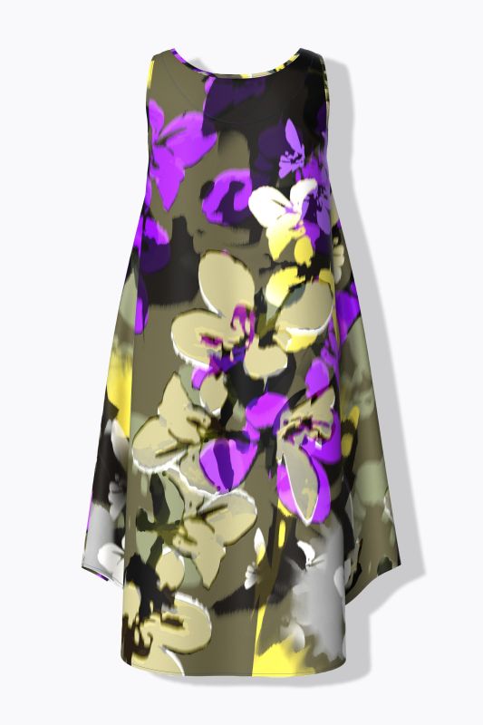 Floral Sleeveless A-Line Dress