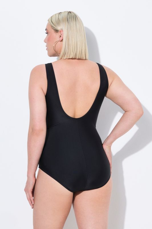 Ombre Wrap Look One Piece Swimsuit