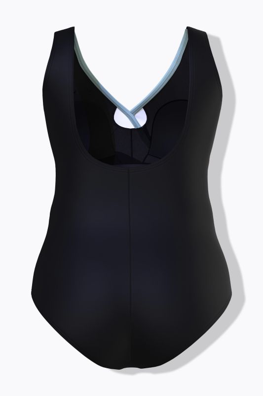Ombre Wrap Look One Piece Swimsuit