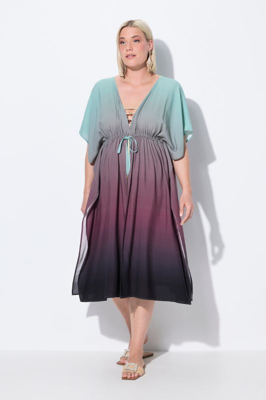 Palm Tree Gradient TIe Front Caftan