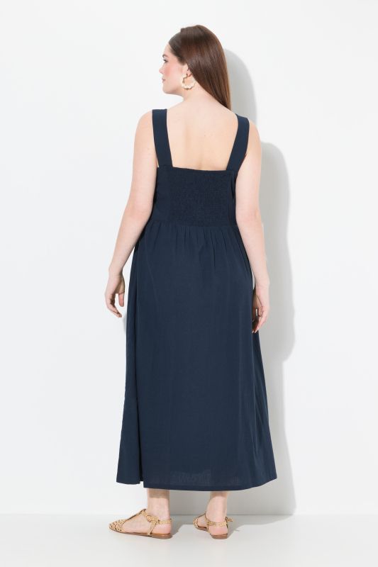 Eco Cotton Linen Blend Sleeveless Maxi Dress