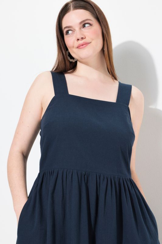 Eco Cotton Linen Blend Sleeveless Maxi Dress