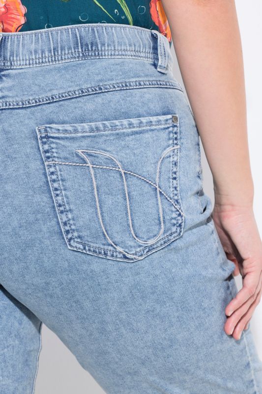 Eco Cotton Straight Leg Broderie Anglaise Jeans