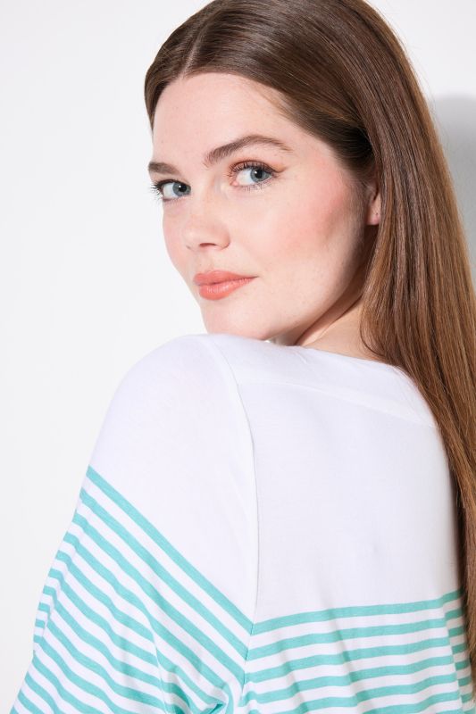 Breton Stripe Short Sleeve Boat Neck Tee