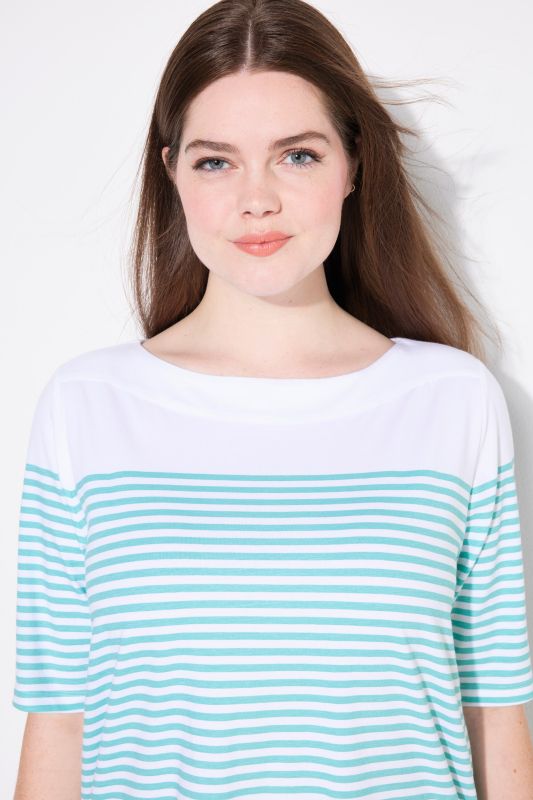 Breton Stripe Short Sleeve Boat Neck Tee