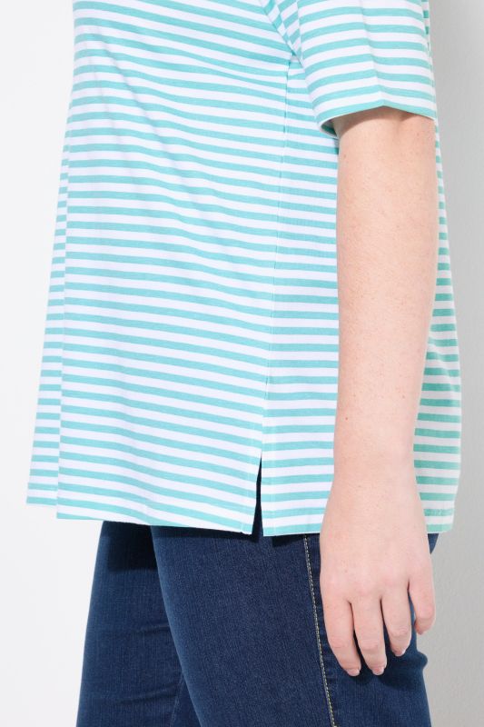 Breton Stripe Short Sleeve Boat Neck Tee