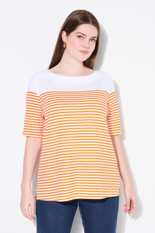 Breton Stripe Short Sleeve Boat Neck Tee