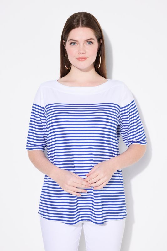 Breton Stripe Short Sleeve Boat Neck Tee