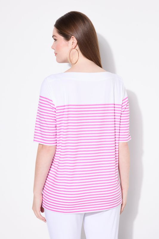 Breton Stripe Short Sleeve Boat Neck Tee