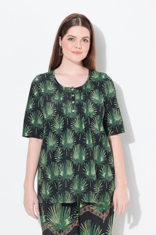 Eco Cotton Palm Leaf Short Sleeve Tee