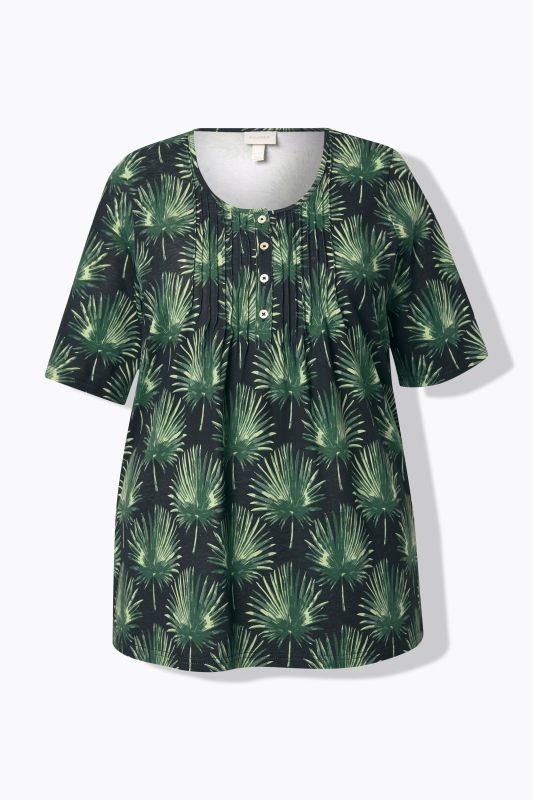 Eco Cotton Palm Leaf Short Sleeve Tee