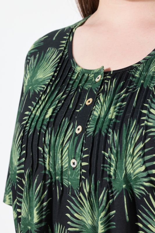 Eco Cotton Palm Leaf Short Sleeve Tee