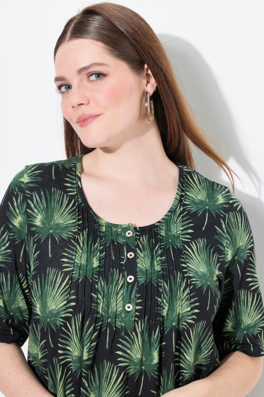 Eco Cotton Palm Leaf Short Sleeve Tee