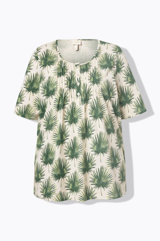 Eco Cotton Palm Leaf Short Sleeve Tee