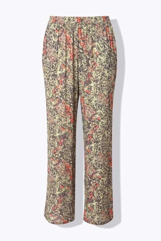 Crocodile Print Elastic Waist Pants
