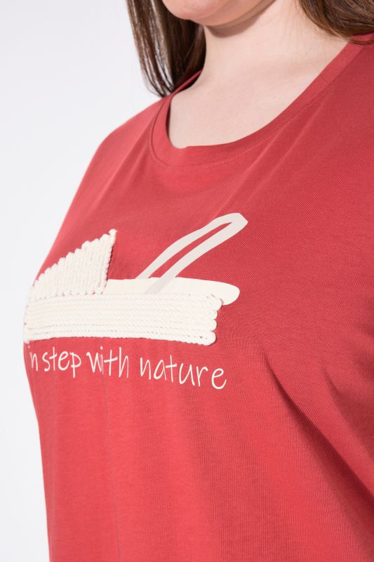 Eco Cotton Espadrille Embroidered Short Sleeve Tee