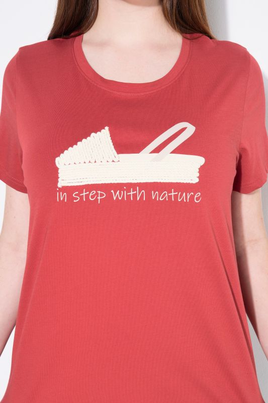 Eco Cotton Espadrille Embroidered Short Sleeve Tee