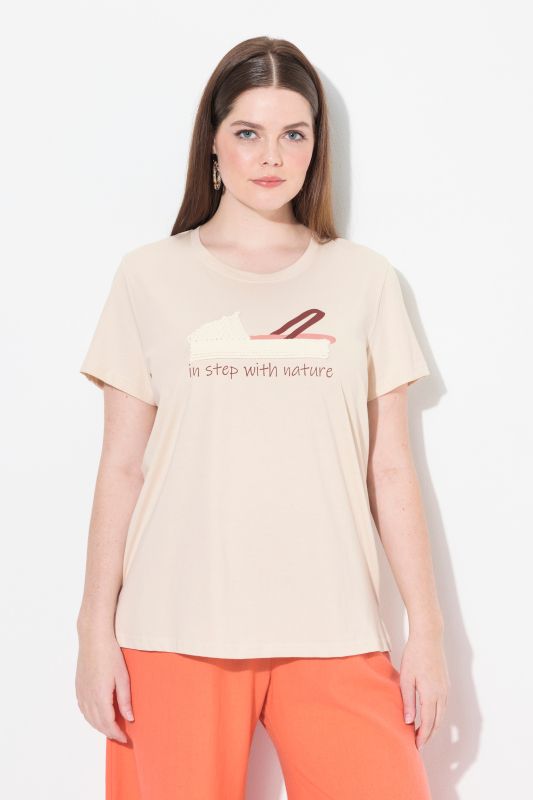 Eco Cotton Espadrille Embroidered Short Sleeve Tee