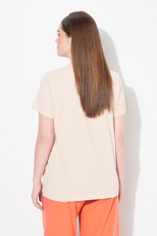 Eco Cotton Espadrille Embroidered Short Sleeve Tee